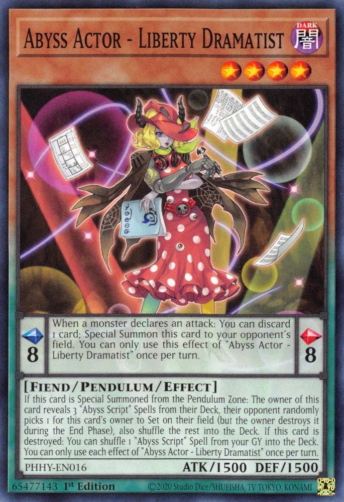 Abyss Actor - Liberty Dramatist (16) (PHHY) - YuGiOh Single