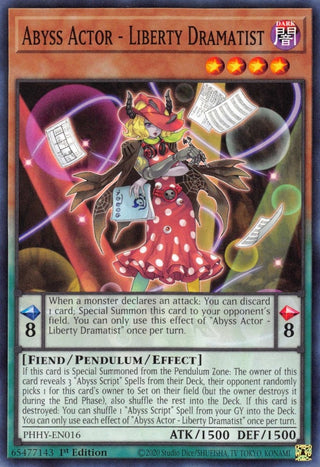 Abyss Actor - Liberty Dramatist (16) (PHHY) - YuGiOh Single