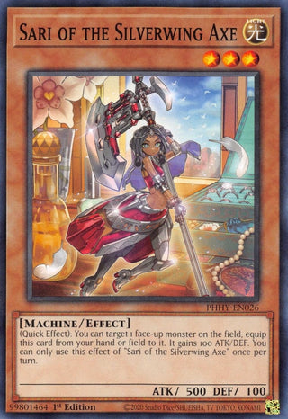 Sari of the Silverwing Axe (26) (PHHY) - YuGiOh Single