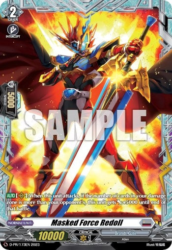 Masked Force Redoll (Frame Rare) (173) [D-PR] - Cardfight Vanguard Single