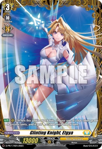 Glinting Knight Etgya (Frame Rare) (174) [D-PR] - Cardfight Vanguard Single