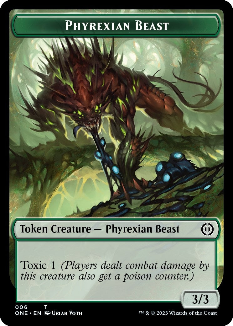 Phyrexian Beast Token (0) [ONE] - MTG Single