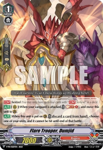 Flare Trooper Dumjid (257) [VPR] - Cardfight Vanguard Single