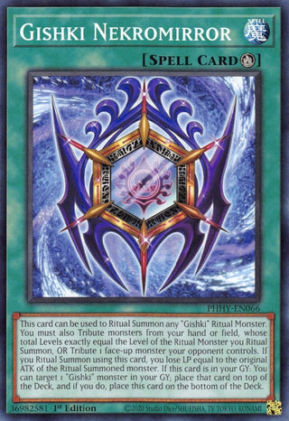 Gishki Nekromirror (66) (PHHY) - YuGiOh Single