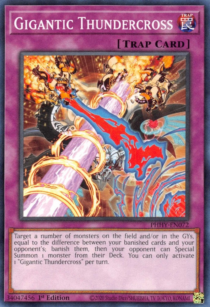 Gigantic Thundercross (72) (PHHY) - YuGiOh Single