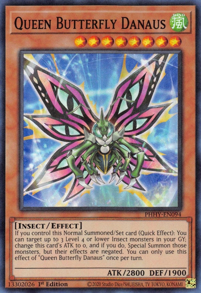 Queen Butterfly Danaus (94) (PHHY) - YuGiOh Single