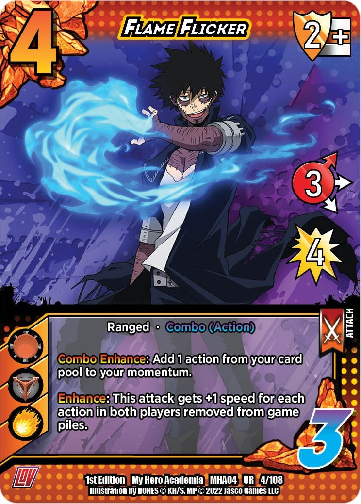 Flame Flicker (4) [MHA4] - UniVersus Single
