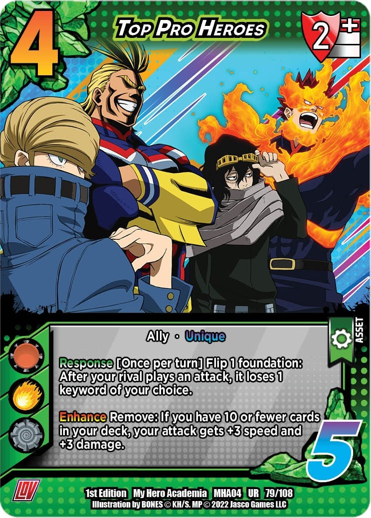Top Pro Heroes (79) [MHA4] - UniVersus Single