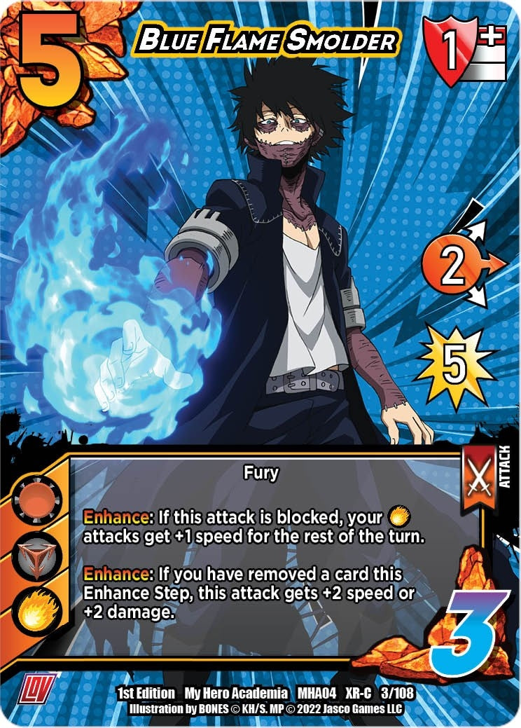 Blue Flame Smolder (XR) (3) [MHA4] - UniVersus Single