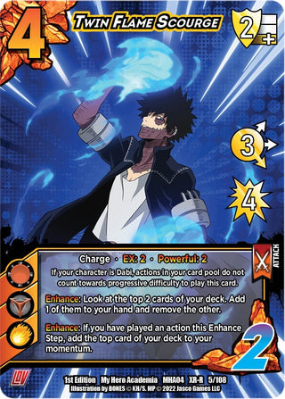 Twin Flame Scourge (XR) (5) [MHA4] - UniVersus Single
