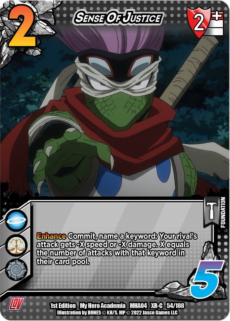 Sense Of Justice (XR) (54) [MHA4] - UniVersus Single