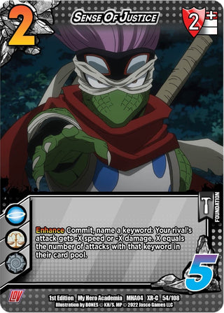 Sense Of Justice (XR) (54) [MHA4] - UniVersus Single