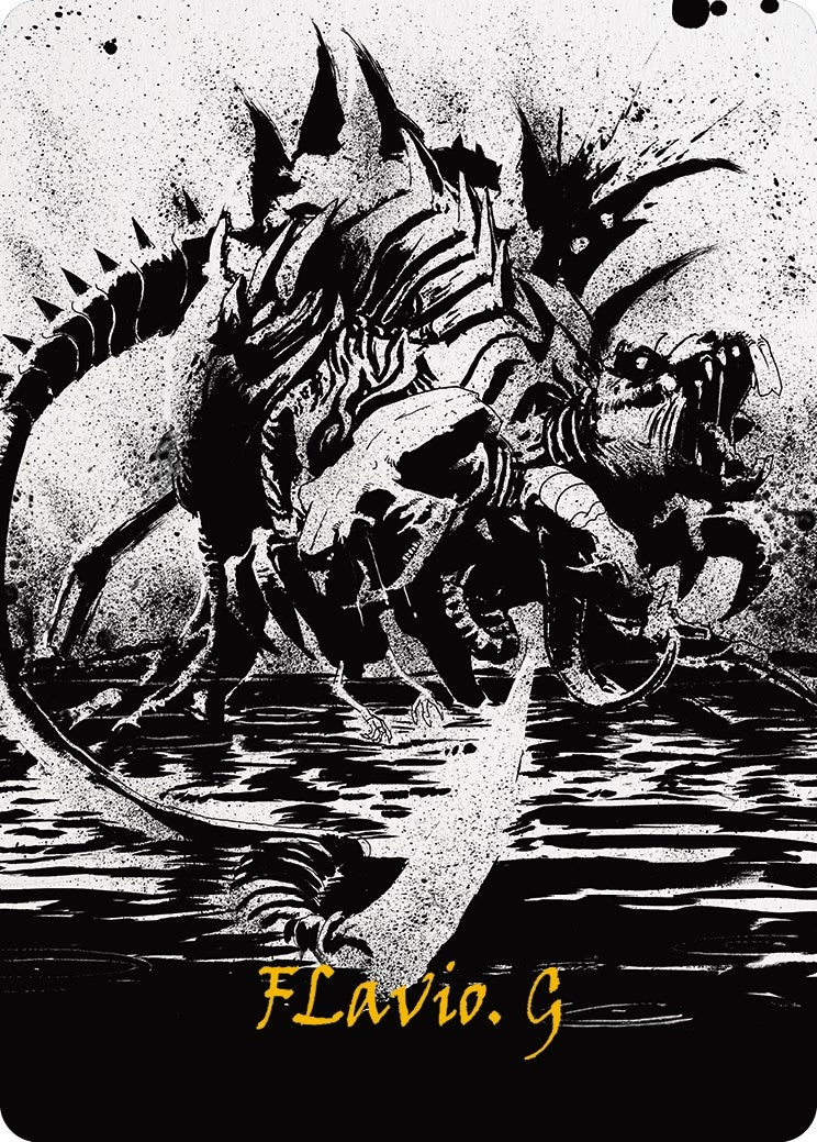 Karumonix the Rat King Art Card (Gold-Stamped Signature) (70) [ASONE] - MTG Single