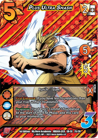 Plus Ultra Smash (XR) (25) [MHA4] - UniVersus Single