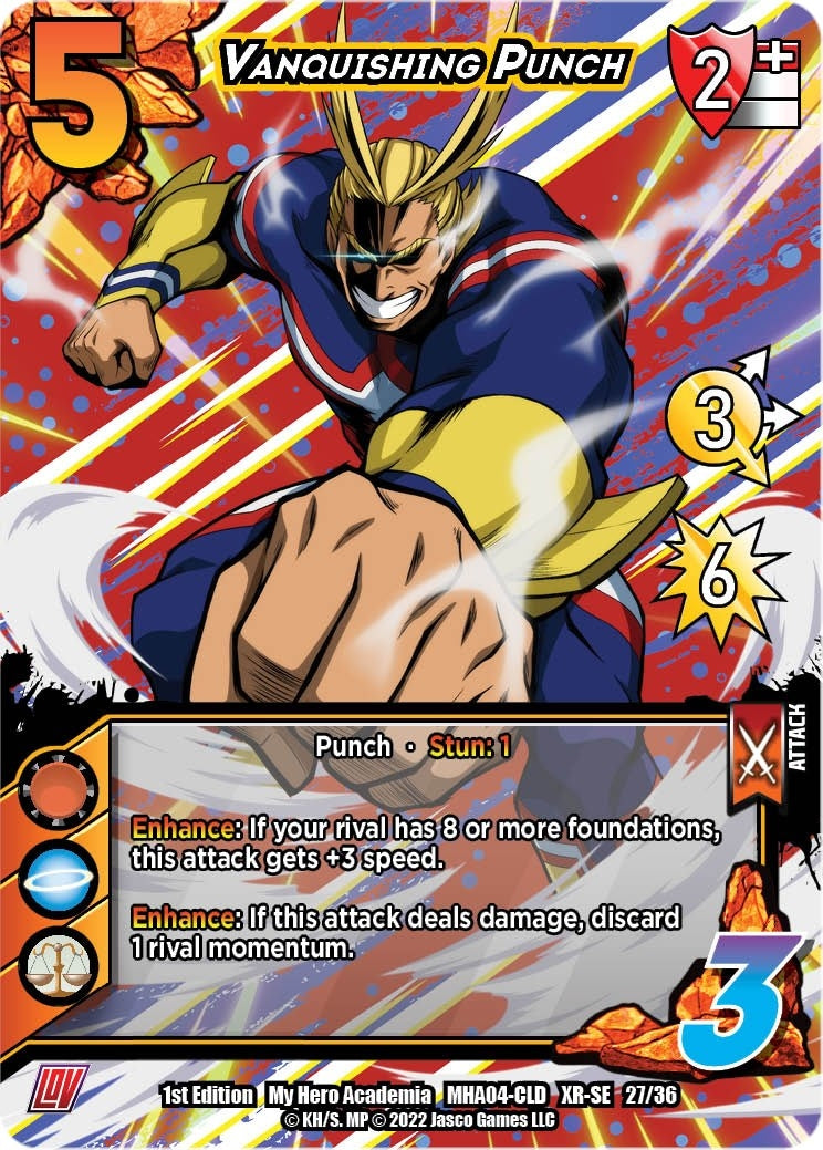Vanquishing Punch (XR) (27) [MHA4] - UniVersus Single