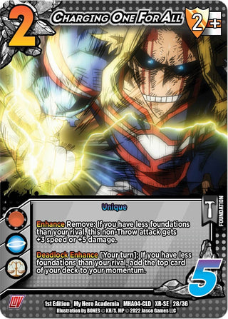 Charging One For All (XR) (28) [MHA4] - UniVersus Single