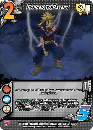 Forced to Revert (XR) (30) [MHA4] - UniVersus Single