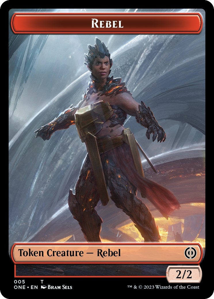 Rebel // Cat Double-sided Token (0) [ONE] - MTG Single