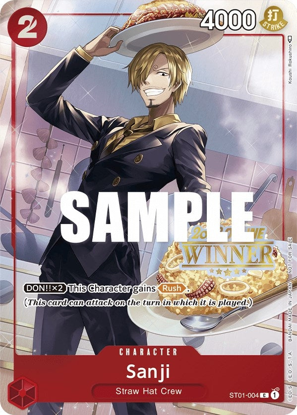 Sanji (Online Regional 2023) [Winner] (1004) (OP-PR) - One Piece Card Game Single