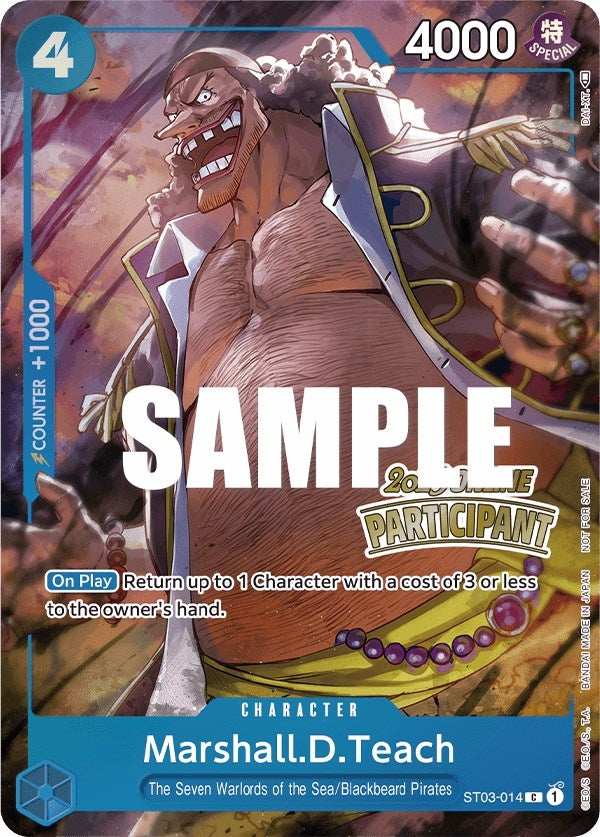 Marshall.D.Teach (Online Regional 2023) [Participant] (3014) (OP-PR) - One Piece Card Game Single