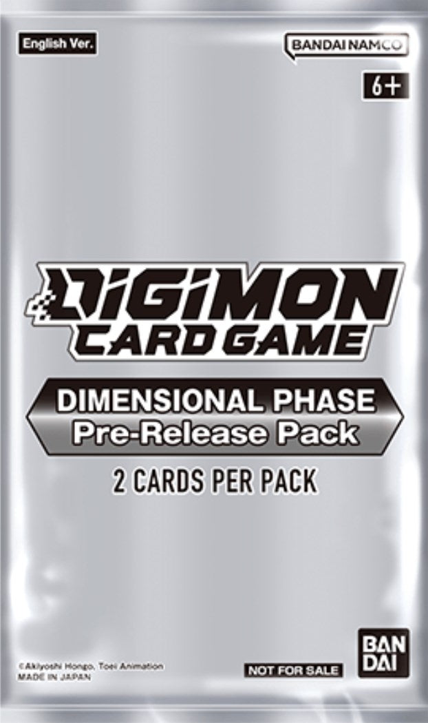 Dimensional Phase Pre-Release Pack [BT11_PR] - Digimon Card Game Sealed