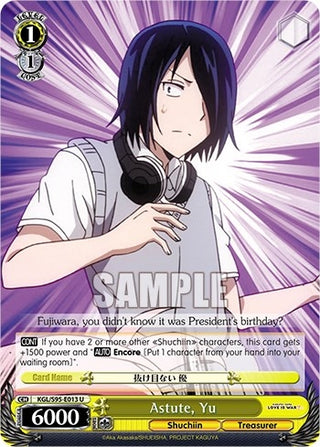 Astute Yu (95013) [LIW] - Weiss Schwarz Single