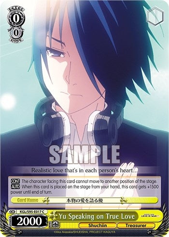 Yu Speaking on True Love (95017) [LIW] - Weiss Schwarz Single