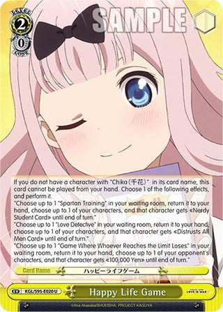 Happy Life Game (95020) [LIW] - Weiss Schwarz Single