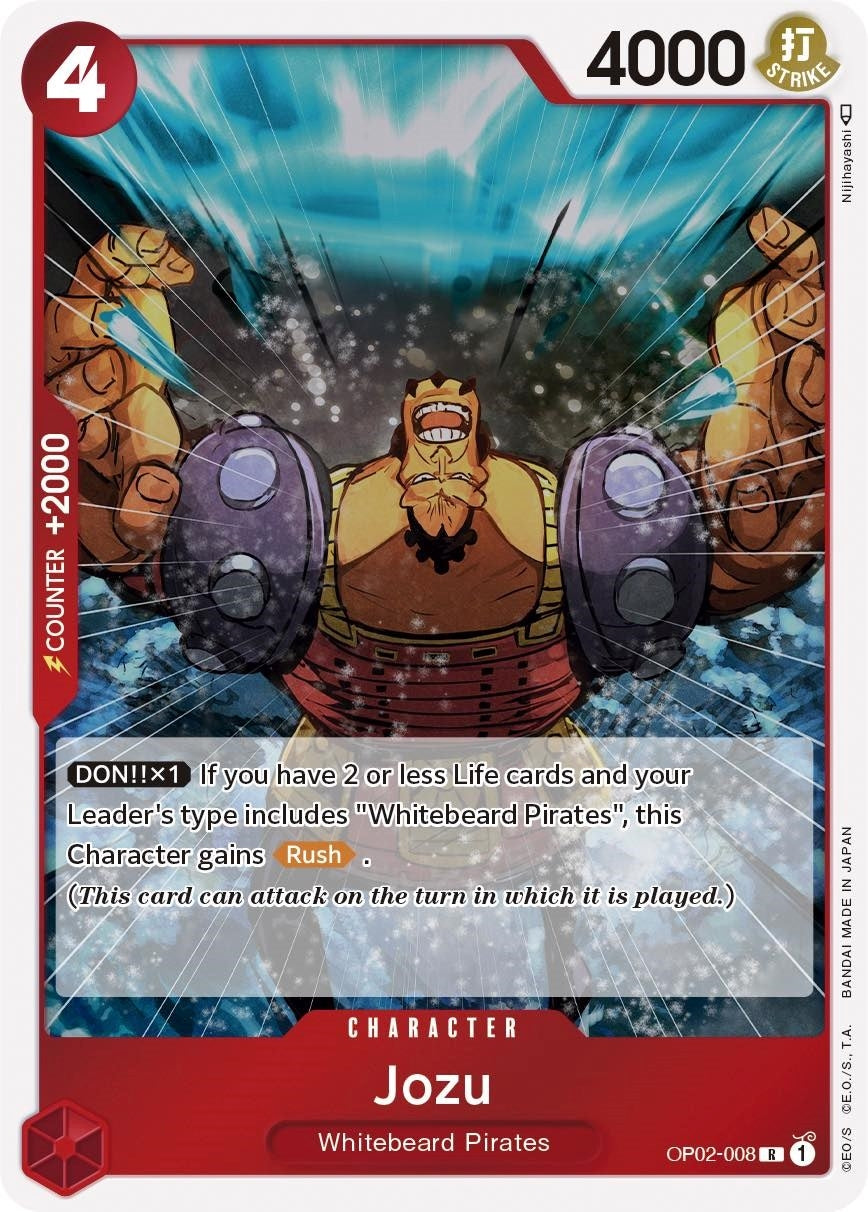 Jozu (2008) (OP02) - One Piece Card Game Single