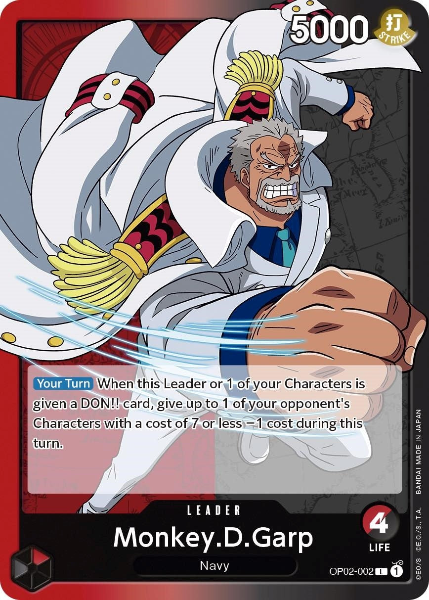 Monkey.D.Garp (002) (2002) (OP02) - One Piece Card Game Single