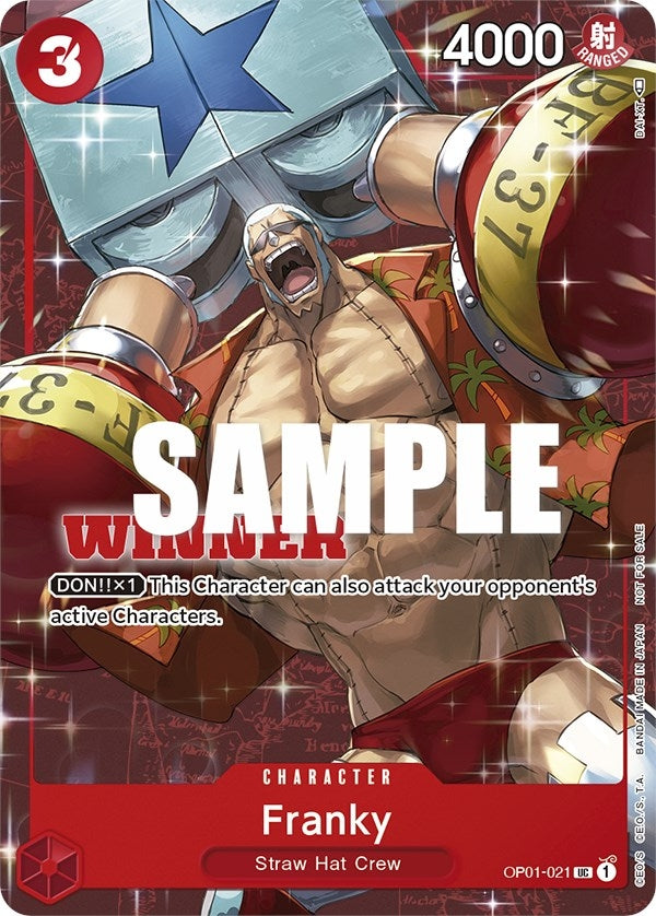 Franky (Tournament Pack Vol. 2) [Winner] (1021) (OP-PR) - One Piece Card Game Single