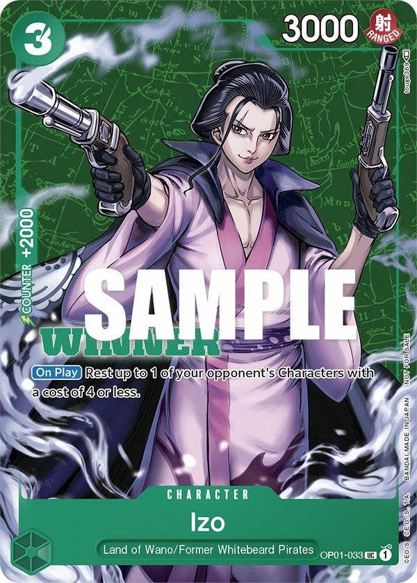Izo (Tournament Pack Vol. 2) [Winner] (1033) (OP-PR) - One Piece Card Game Single