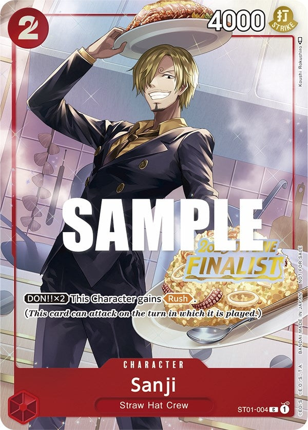 Sanji (Offline Regional 2023) [Finalist] (1004) (OP-PR) - One Piece Card Game Single