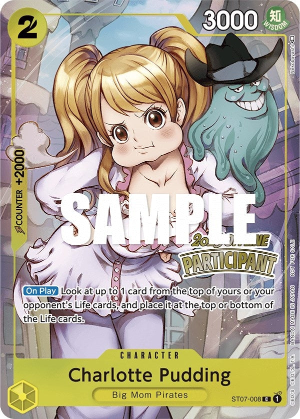 Charlotte Pudding (Offline Regional 2023) [Participant] (7008) (OP-PR) - One Piece Card Game Single