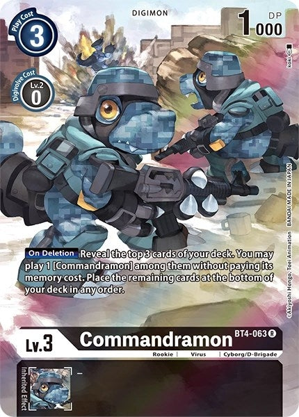 Commandramon (Alternate Art) (4063) [BT11] - Digimon Card Game Single