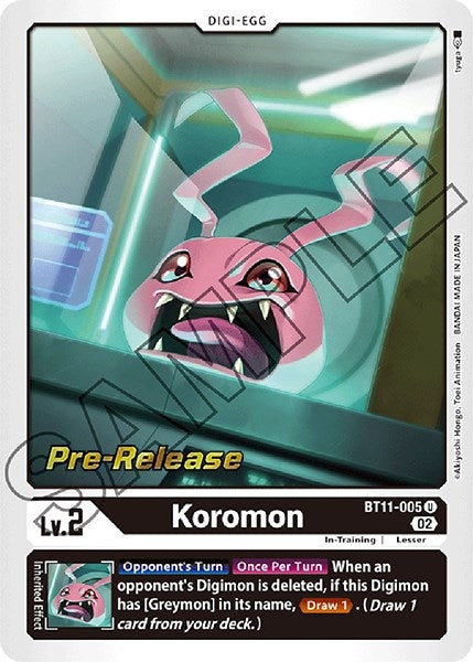 Koromon (11005) [BT11_PR] - Digimon Card Game Single