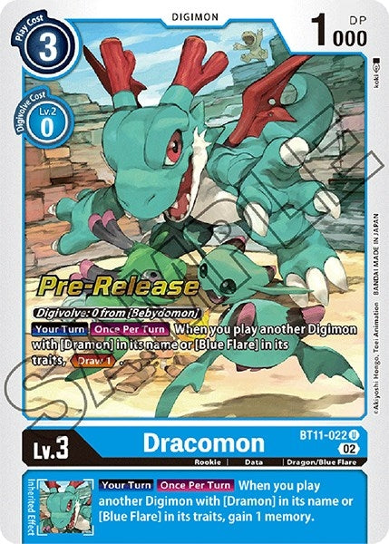 Dracomon (11022) [BT11_PR] - Digimon Card Game Single