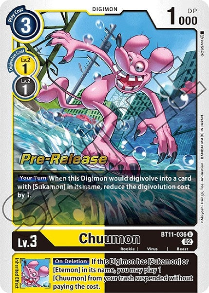 Chuumon (11036) [BT11_PR] - Digimon Card Game Single