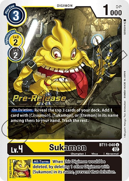 Sukamon (11040) [BT11_PR] - Digimon Card Game Single