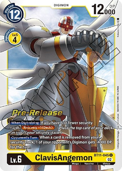 ClavisAngemon (11045) [BT11_PR] - Digimon Card Game Single