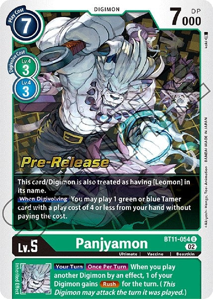 Panjyamon (11054) [BT11_PR] - Digimon Card Game Single