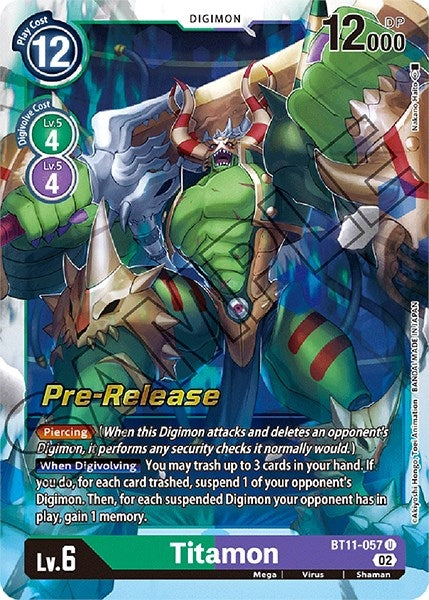 Titamon (11057) [BT11_PR] - Digimon Card Game Single