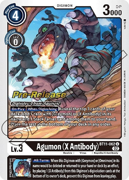 Agumon (X Antibody) (11062) [BT11_PR] - Digimon Card Game Single