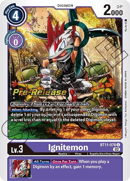Ignitemon (11076) [BT11_PR] - Digimon Card Game Single