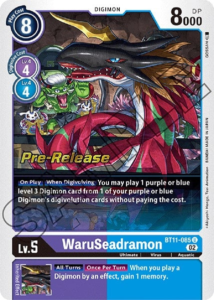 WaruSeadramon (11085) [BT11_PR] - Digimon Card Game Single