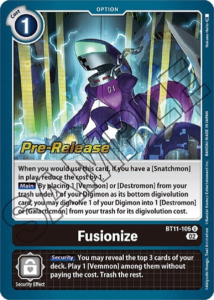 Fusionize (11105) [BT11_PR] - Digimon Card Game Single