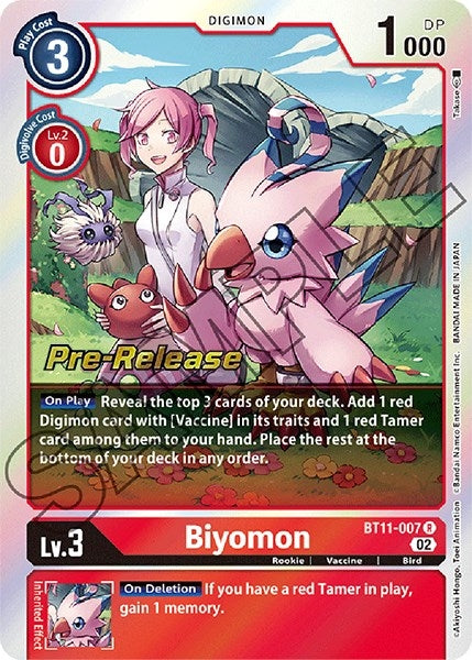 Biyomon (11007) [BT11_PR] - Digimon Card Game Single