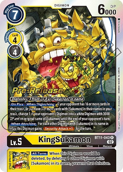 KingSukamon (11043) [BT11_PR] - Digimon Card Game Single