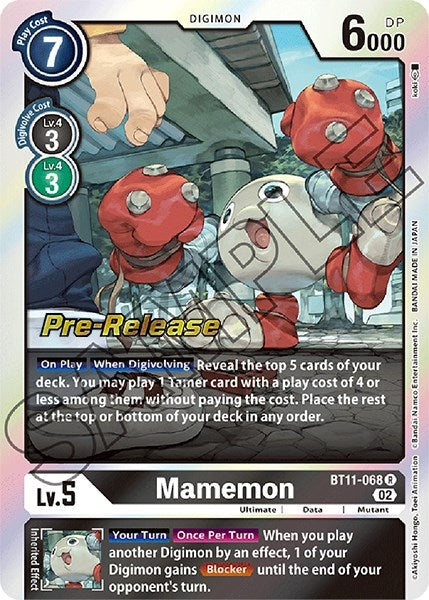 Mamemon (11068) [BT11_PR] - Digimon Card Game Single