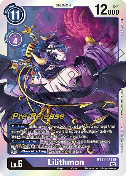Lilithmon (11087) [BT11_PR] - Digimon Card Game Single
